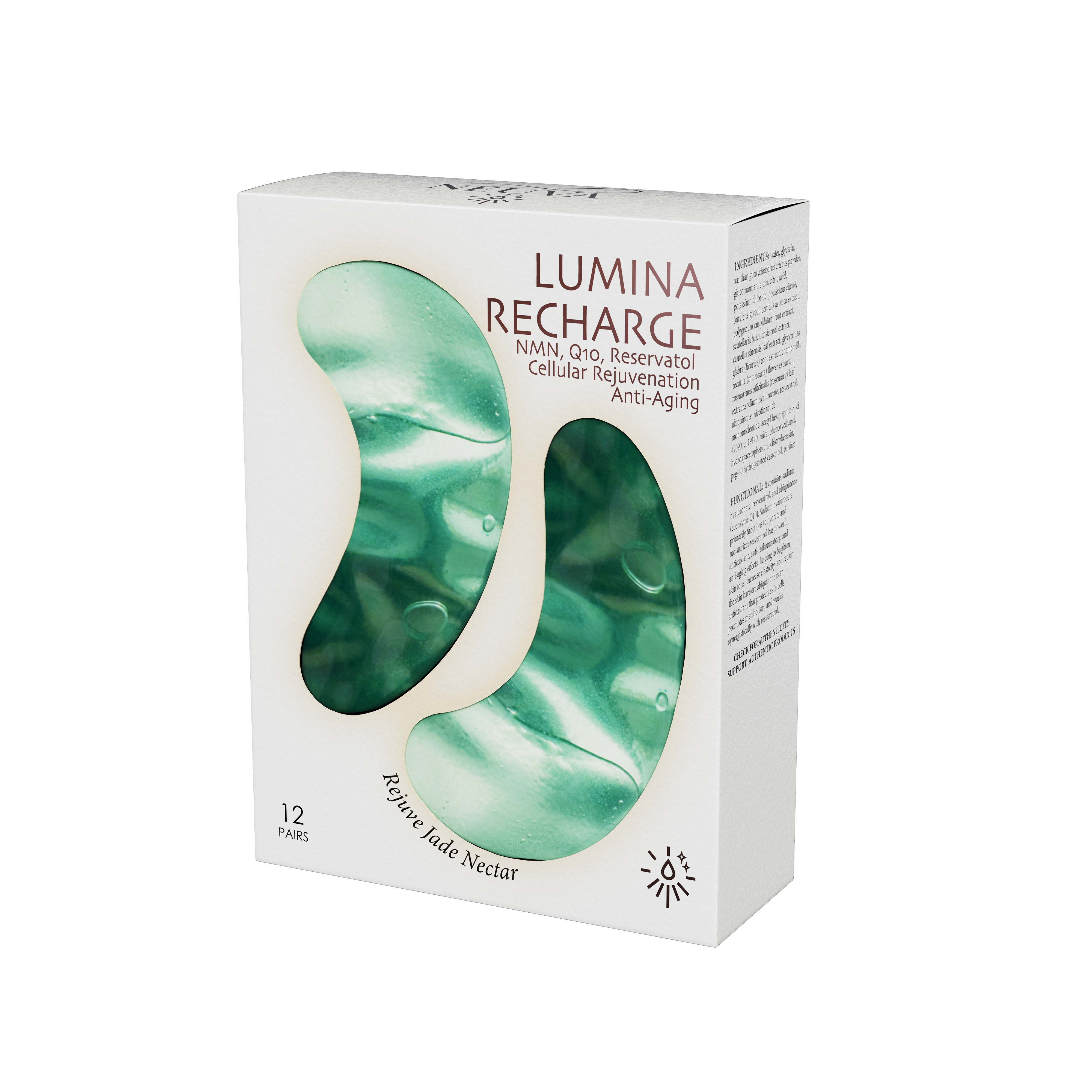 Rejuve+® NEUVA™ LUMINIA RECHARGE - Bioactive Under Eye Treatment with NMN, Q10 & Resveratrol