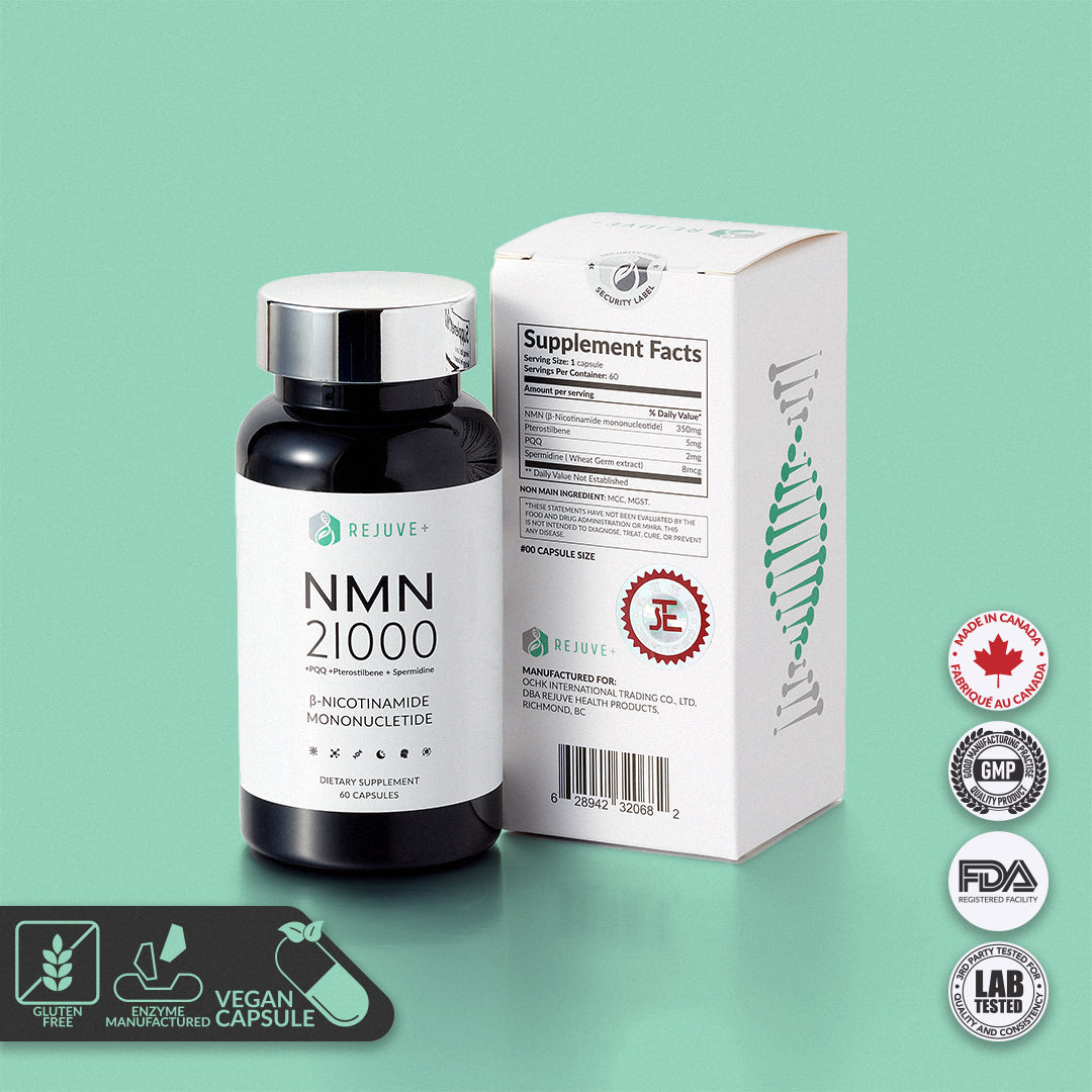 Rejuve+® NMN21000 加拿大4合1逆齡配方 (60粒裝)