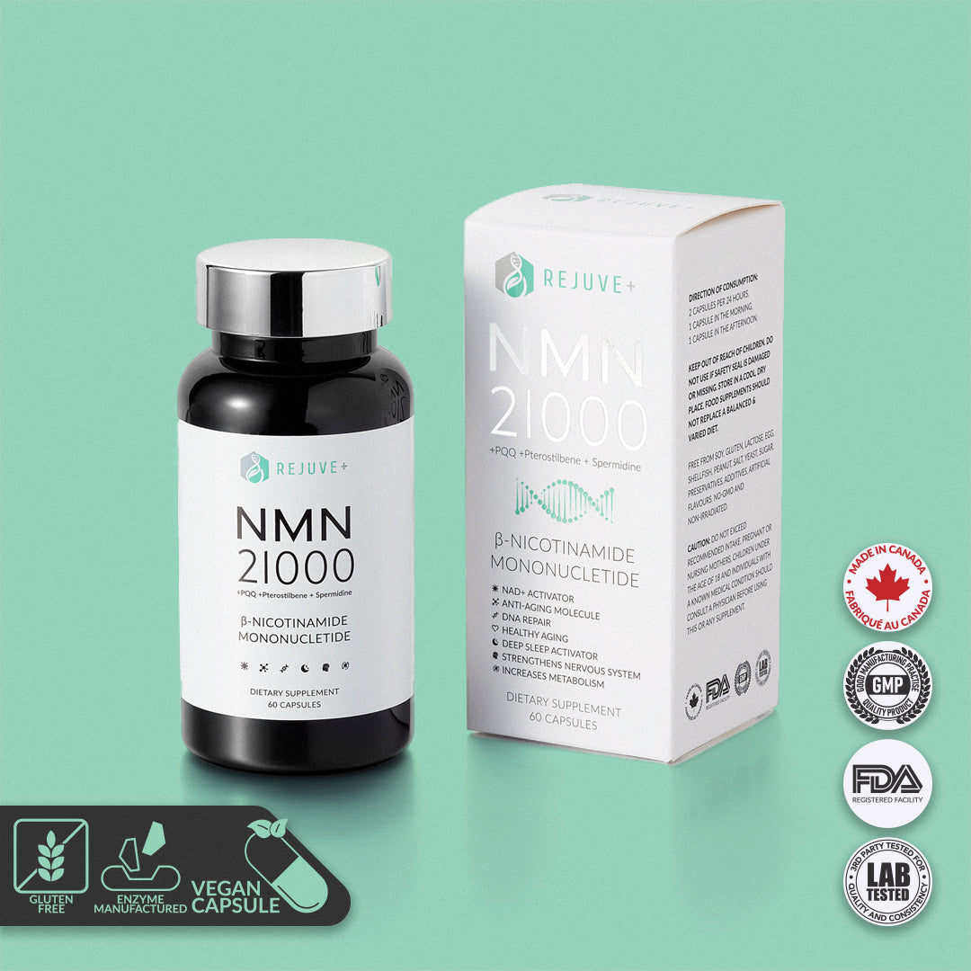 Rejuve+® NMN21000 加拿大4合1逆齡配方 (60粒裝)