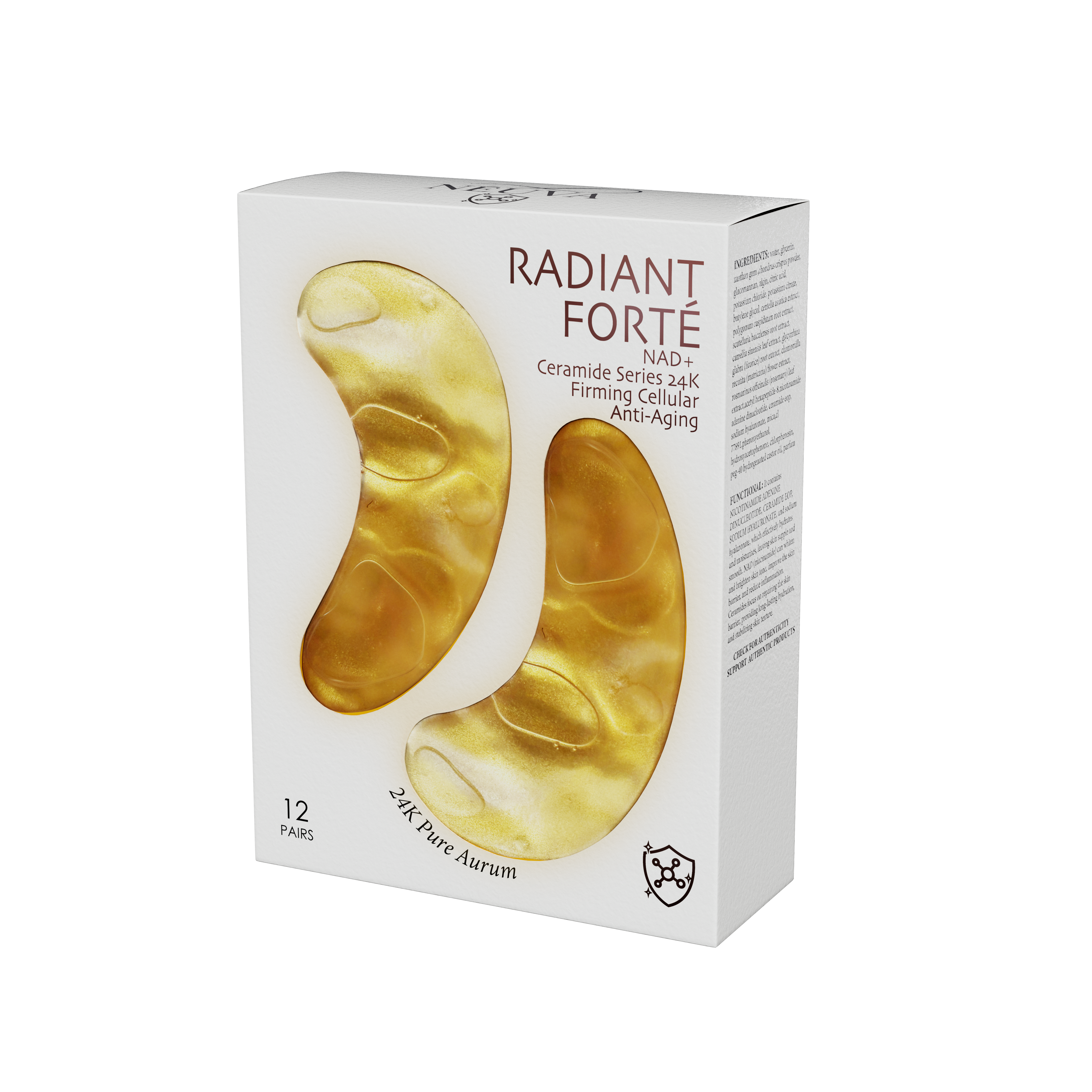 Rejuve+® NEUVA™ RADIANT FORTE - 24K Gold Bioactive Treatment with NAD+ & Ceramides